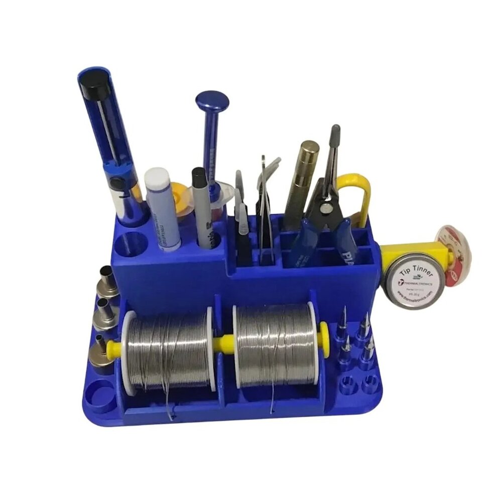 Soldering Organizer Stand for Tools, Wire Spools Tips